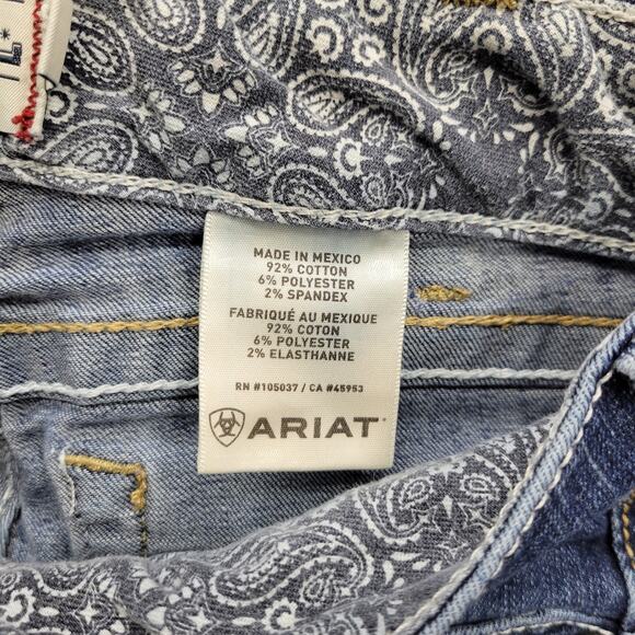 Ariat Real Denim Women’s Jeans 29R Vintage Blue Flare Bootcut Western Style - Picture 3 of 12